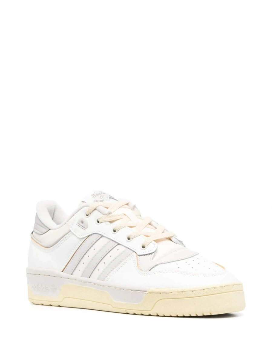 Sneakers adidas Originals albi din piele - Img 2
