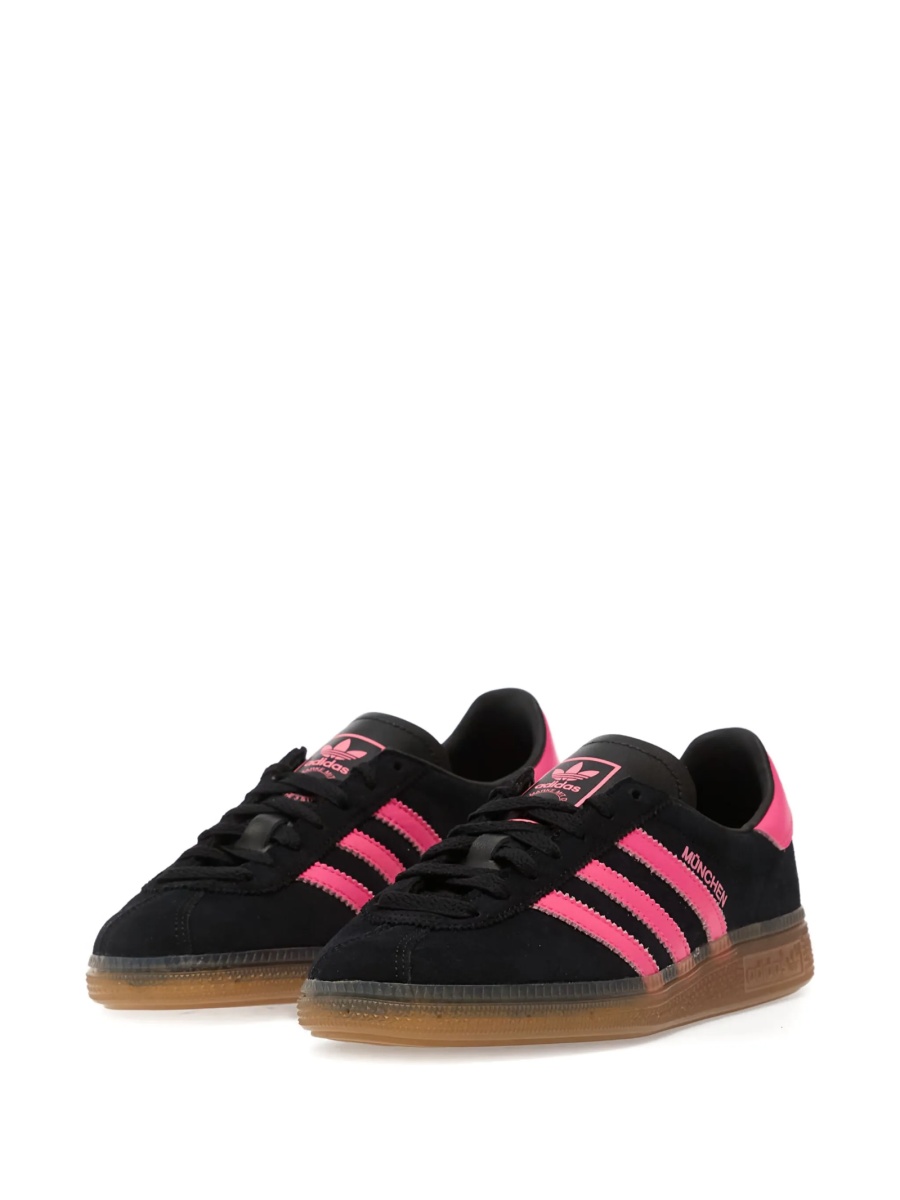 Sneakers adidas Originals negri din piele si piele intoarsa - Img 2