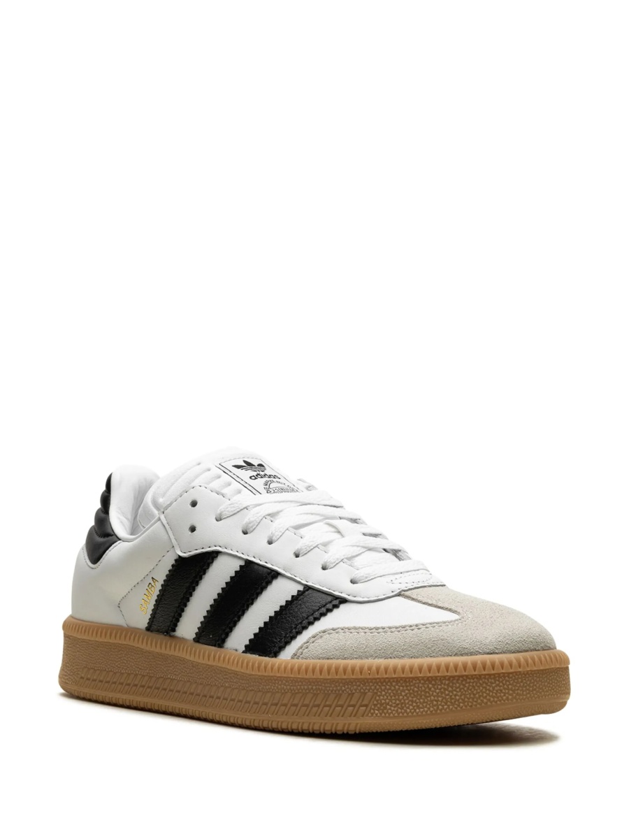 Sneakers adidas Originals samba albi din piele si piele intoarsa - Img 2