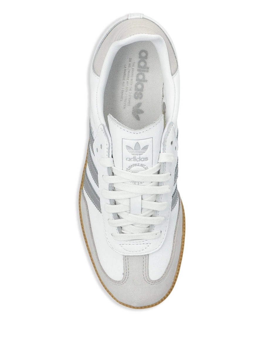 Sneakers adidas Originals samba albi din piele - Img 4