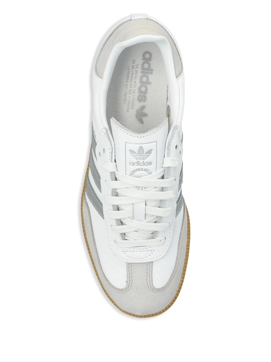 Sneakers adidas Originals samba albi din piele - Img 4