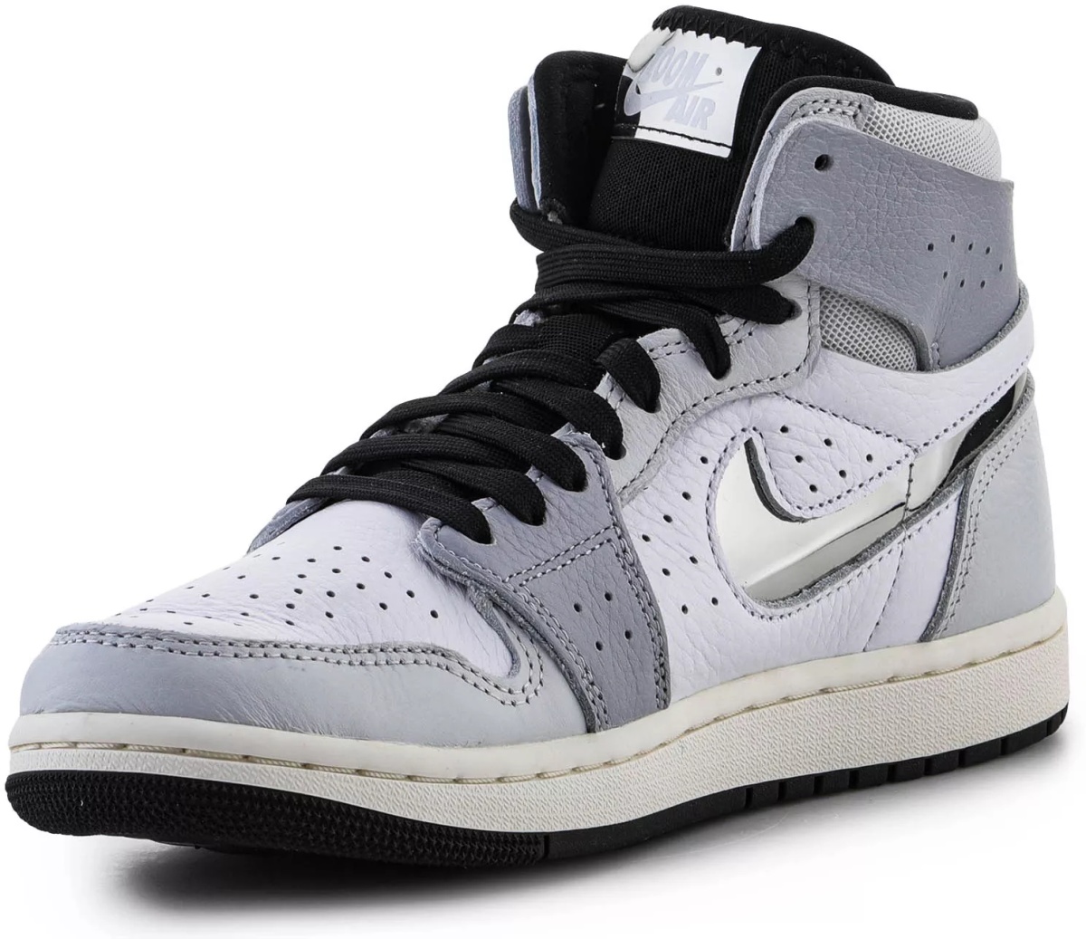 Sneakers Air Jordan 1 Zoom CMFT 2 Wmns White/Metallic Silver/Black - Img 3
