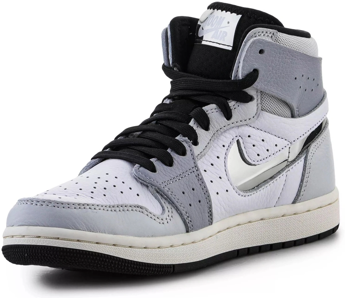 Sneakers Air Jordan 1 Zoom CMFT 2 Wmns White/Metallic Silver/Black - Img 3