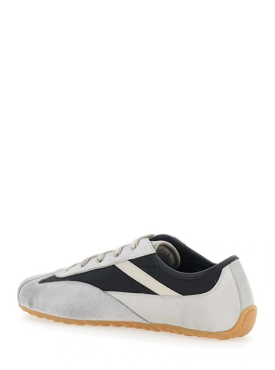 Sneakers Alexander McQueen gri din piele intoarsa - Img 3