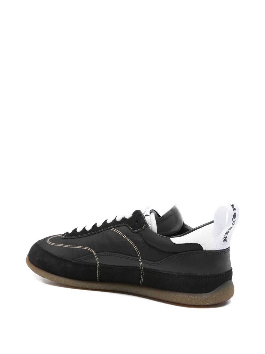 Sneakers Alexander McQueen negri din material textil si piele intoarsa - Img 3