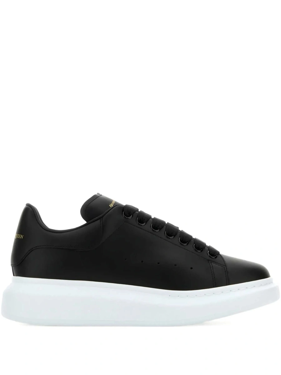 Sneakers Alexander McQueen negri din piele 'Alexander McQueen' - Img 6