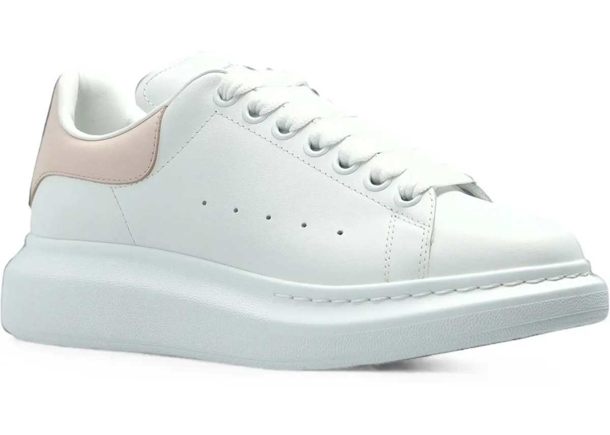 Sneakers Alexander McQueen 'Oversized' albi din piele - Img 5