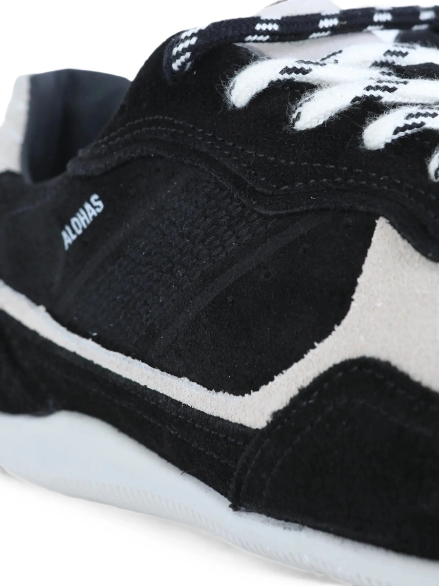 Sneakers Alohas negri din piele intoarsa - Img 7