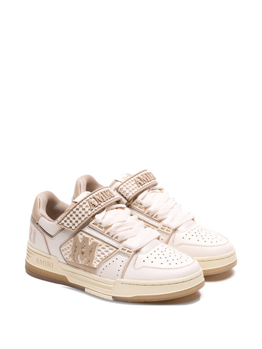 Sneakers AMIRI neutri din piele si plasa - Img 2