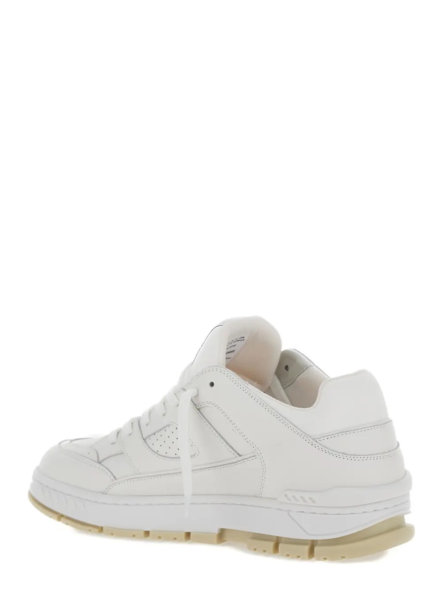 Sneakers 'Area' White Low Top Sneakers with Laminated Logo in Leather Man - Img 3