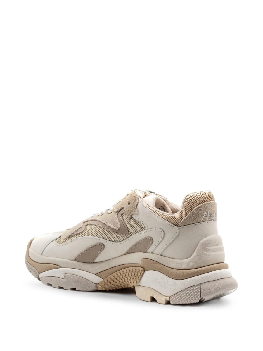 Sneakers ASH neutri din material textil si piele - Img 3