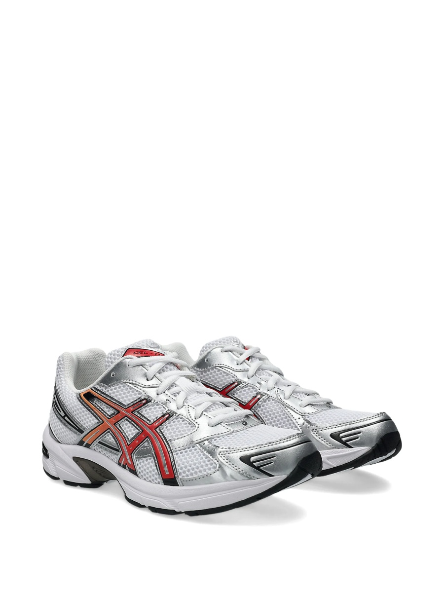 Sneakers ASICS albi din plasa si poliuretan - Img 2