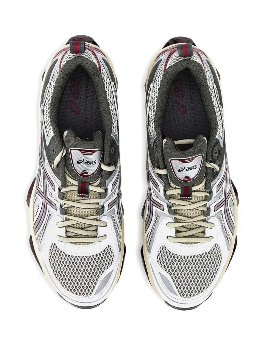 Sneakers ASICS gri din piele eco si plasa - Img 5