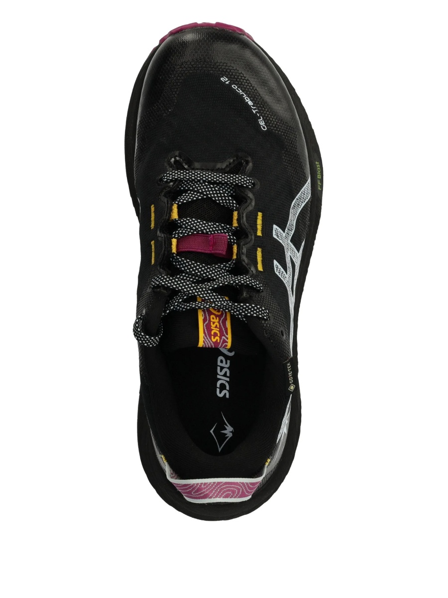 Sneakers ASICS negri din material textil - Img 4