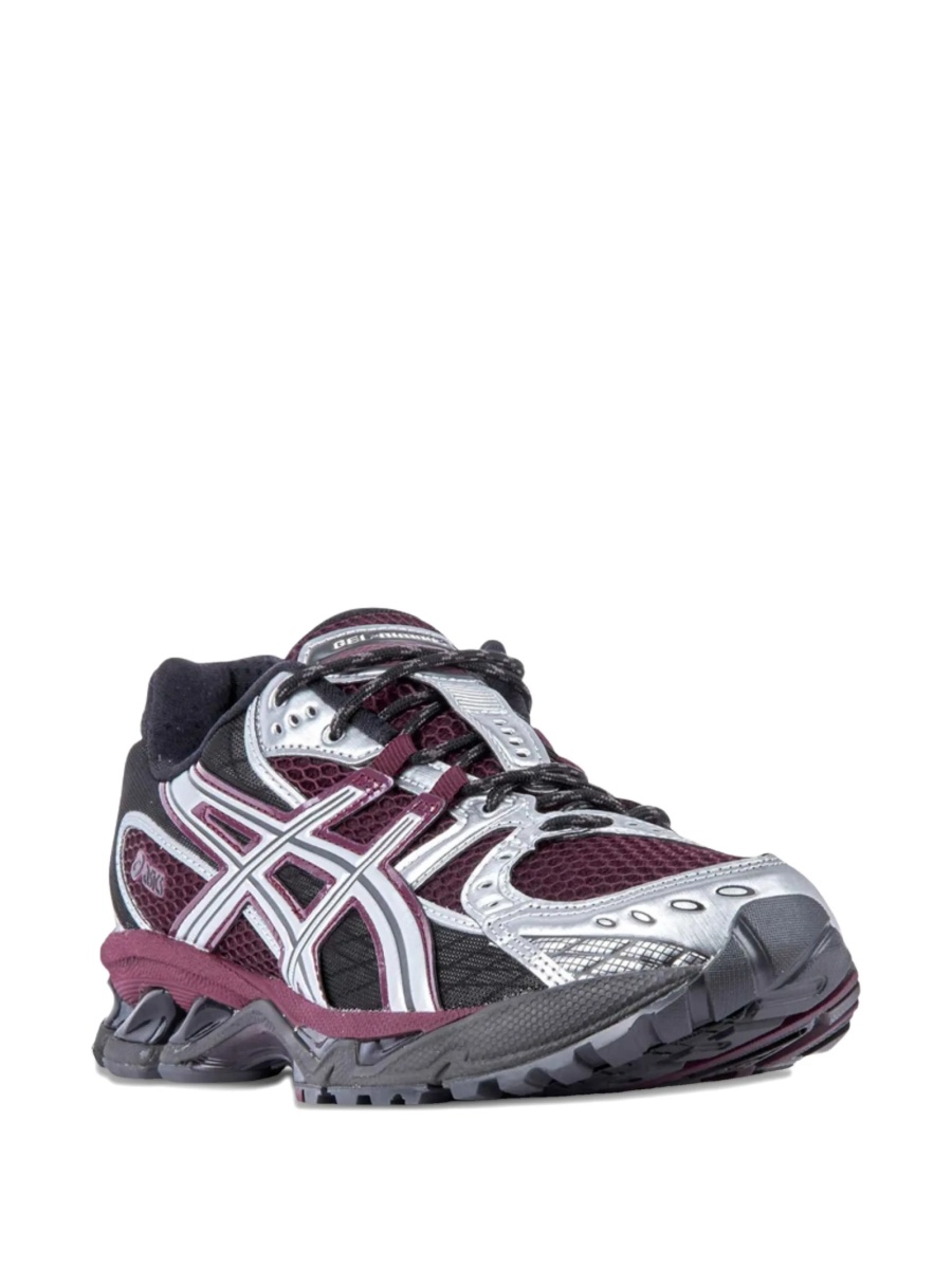 Sneakers ASICS violet din material textil - Img 2