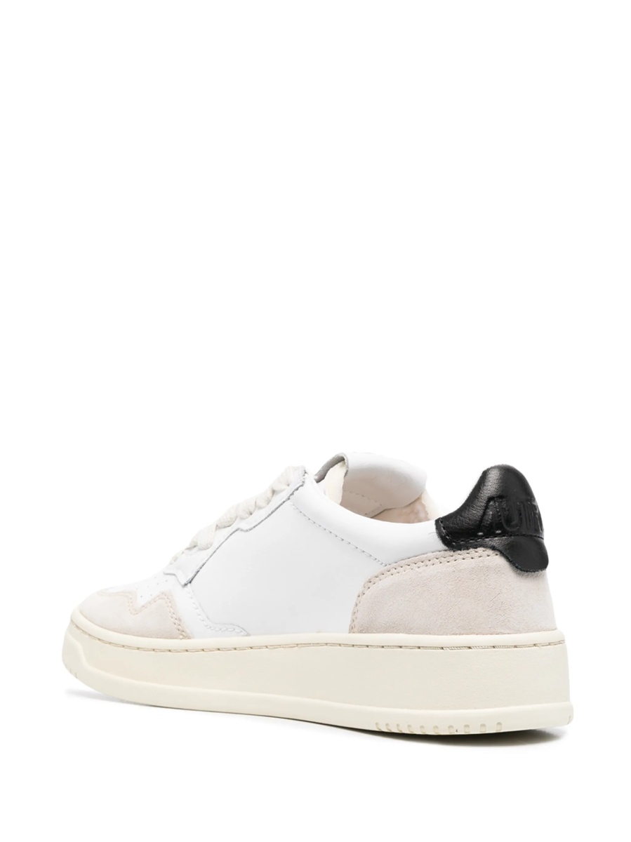 Sneakers AUTRY albi din material textil si piele - Img 3