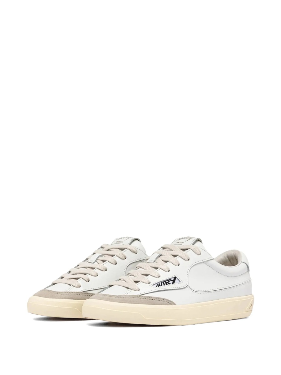 Sneakers AUTRY albi din nylon si piele - Img 2