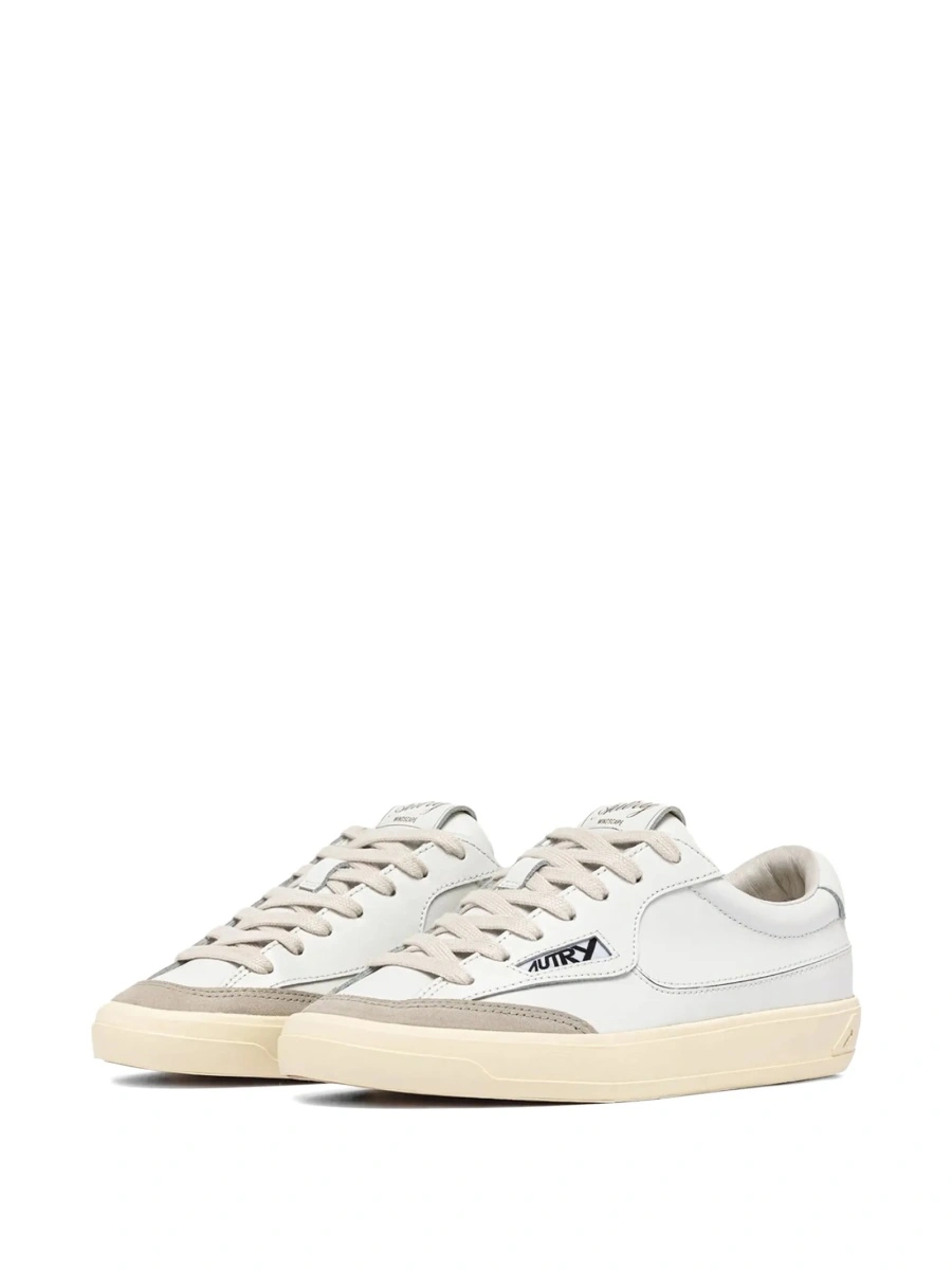Sneakers AUTRY albi din nylon si piele - Img 2