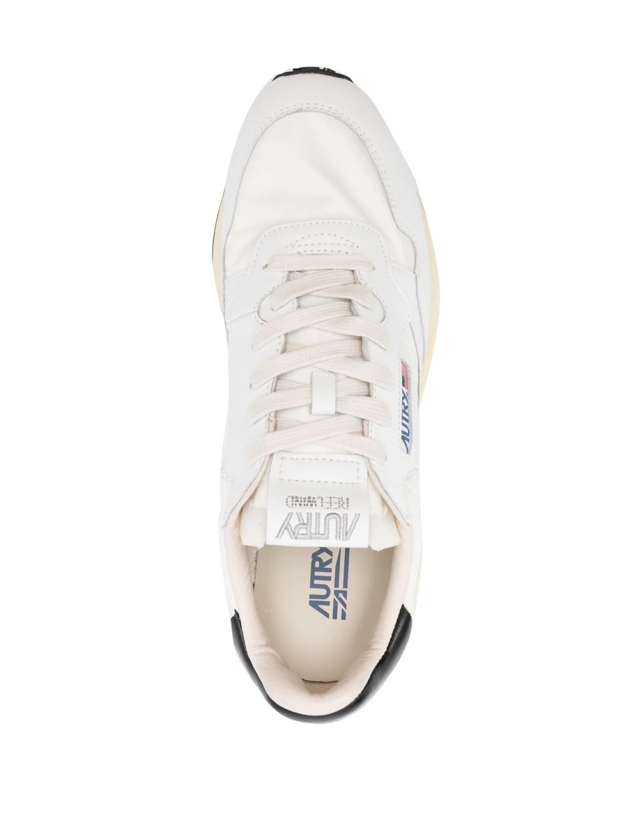 Sneakers AUTRY albi din nylon si piele - Img 4