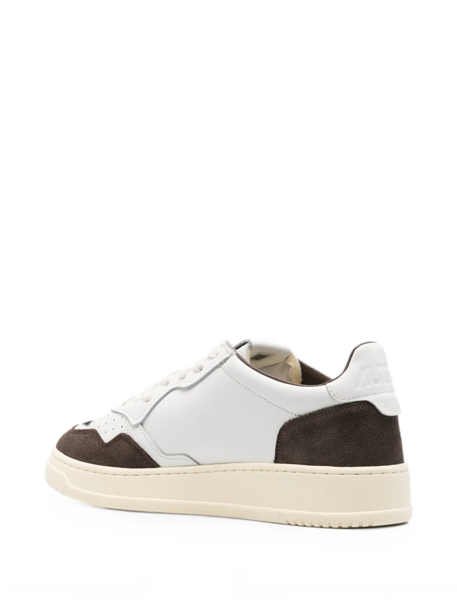 Sneakers AUTRY albi din piele intoarsa si piele - Img 3