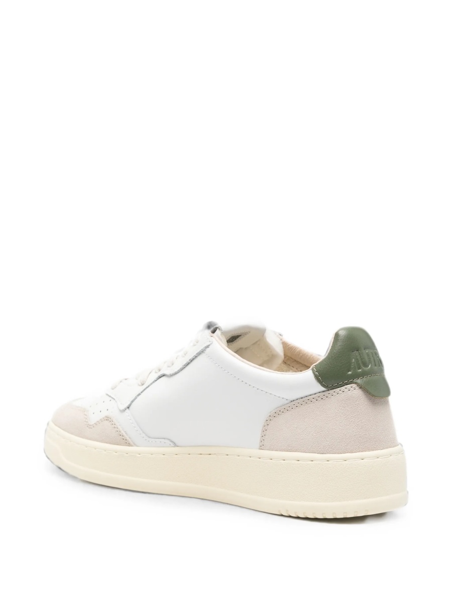 Sneakers AUTRY albi din piele si piele intoarsa - Img 3