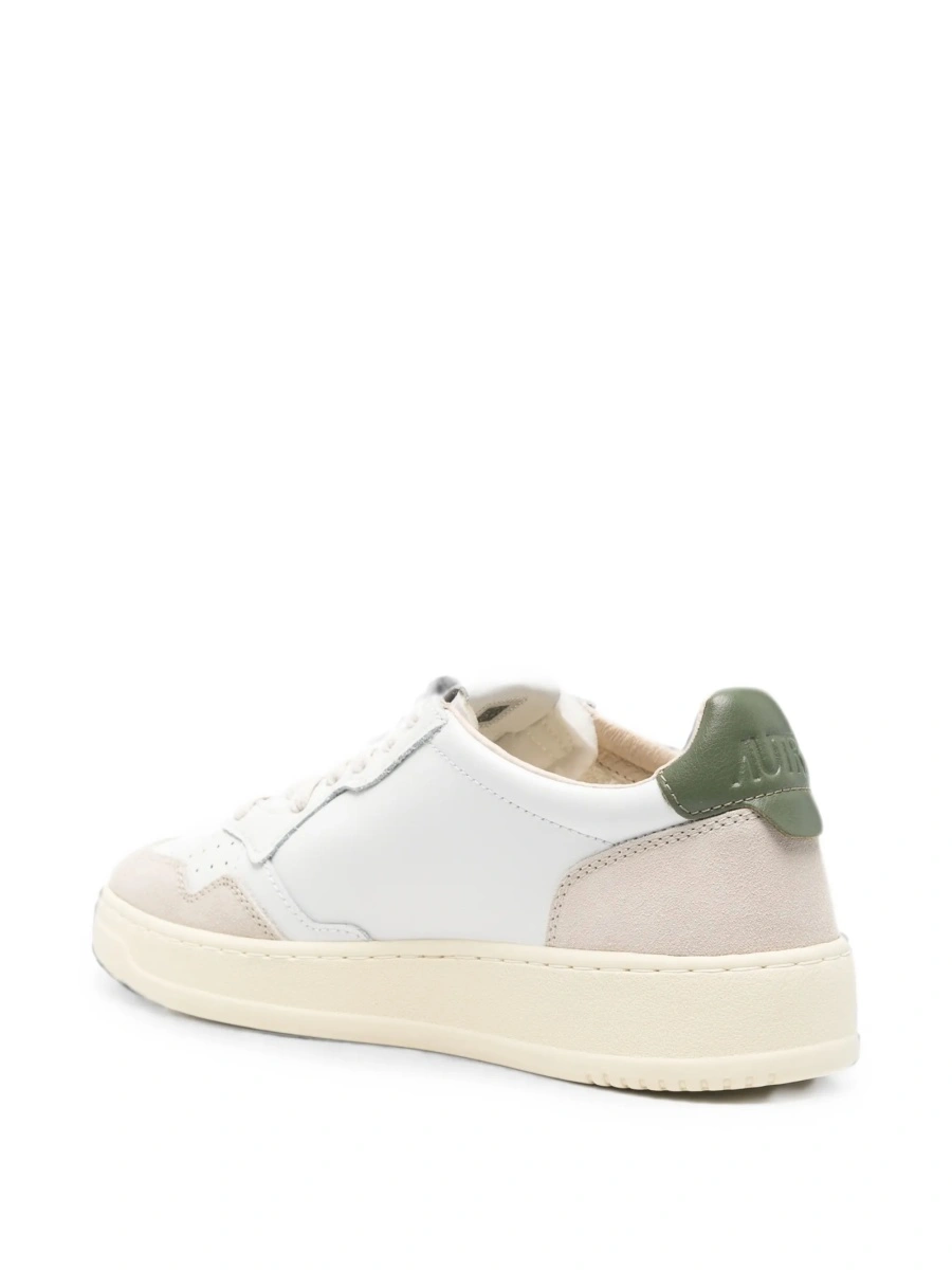 Sneakers AUTRY albi din piele si piele intoarsa - Img 3