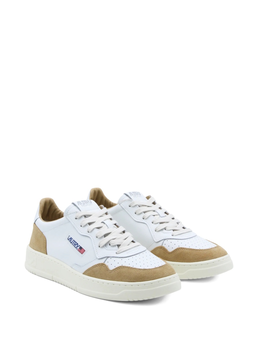 Sneakers AUTRY albi din piele si piele intoarsa - Img 2