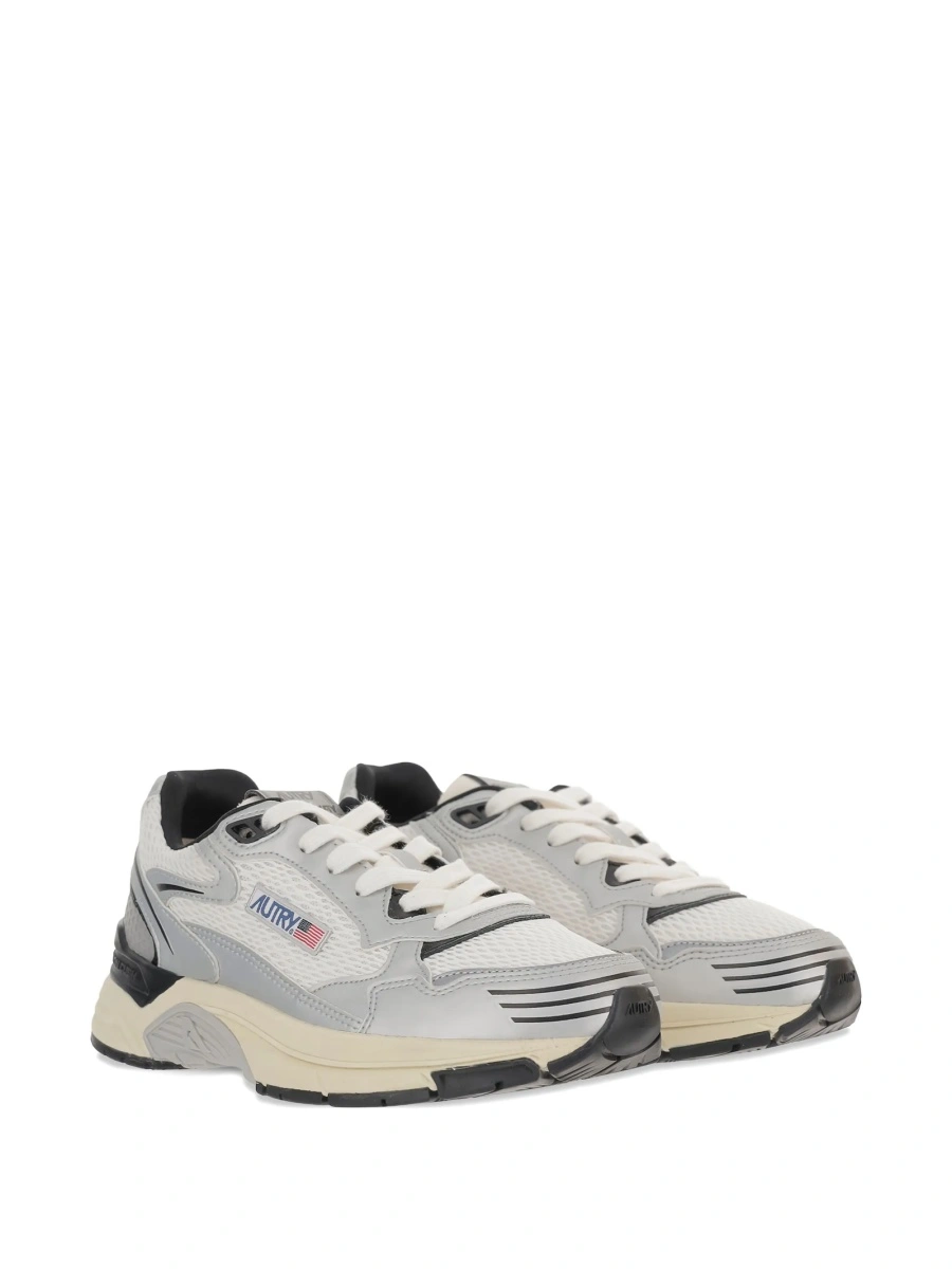 Sneakers AUTRY albi din piele si plasa - Img 2