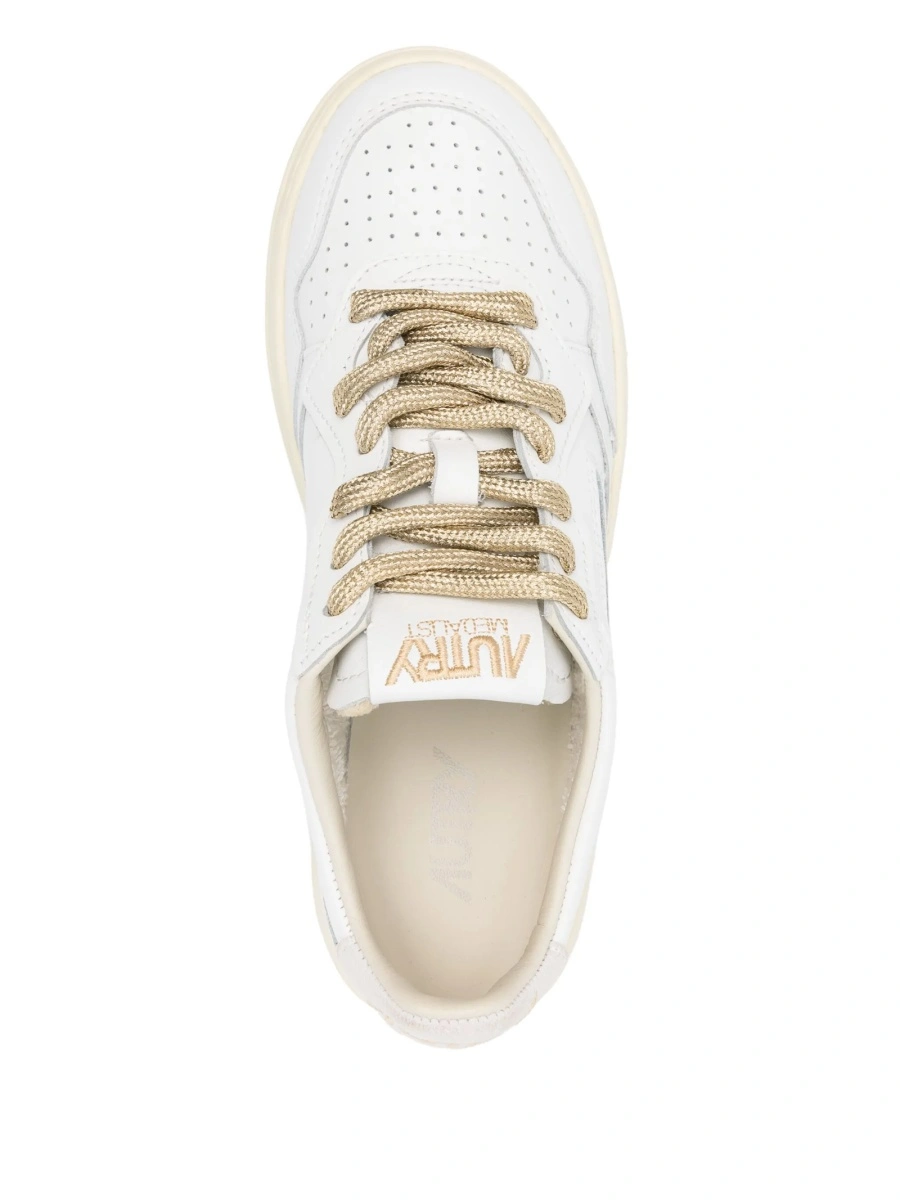 Sneakers AUTRY albi din piele - Img 4