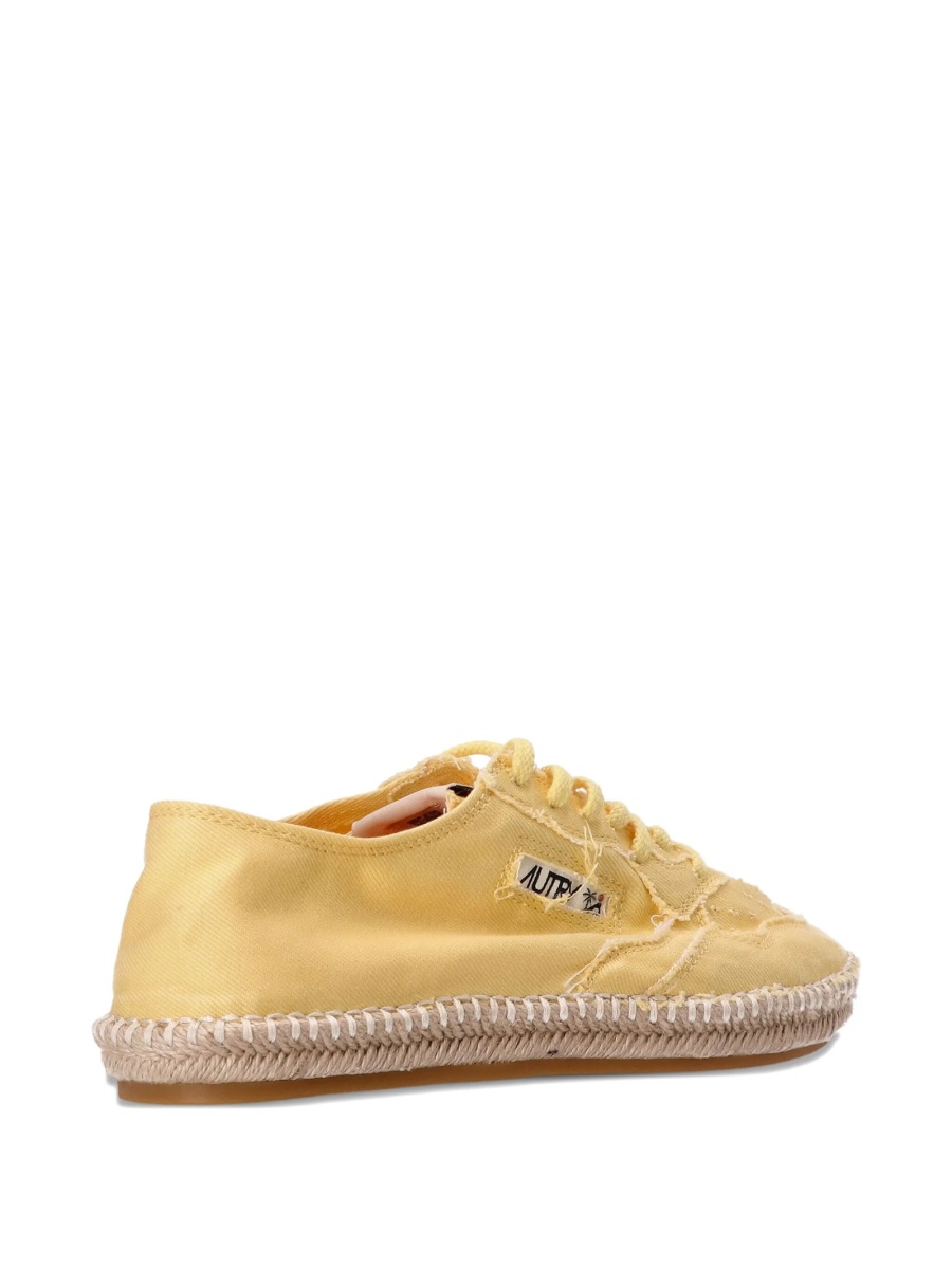Sneakers AUTRY galbeni din material textil - Img 3