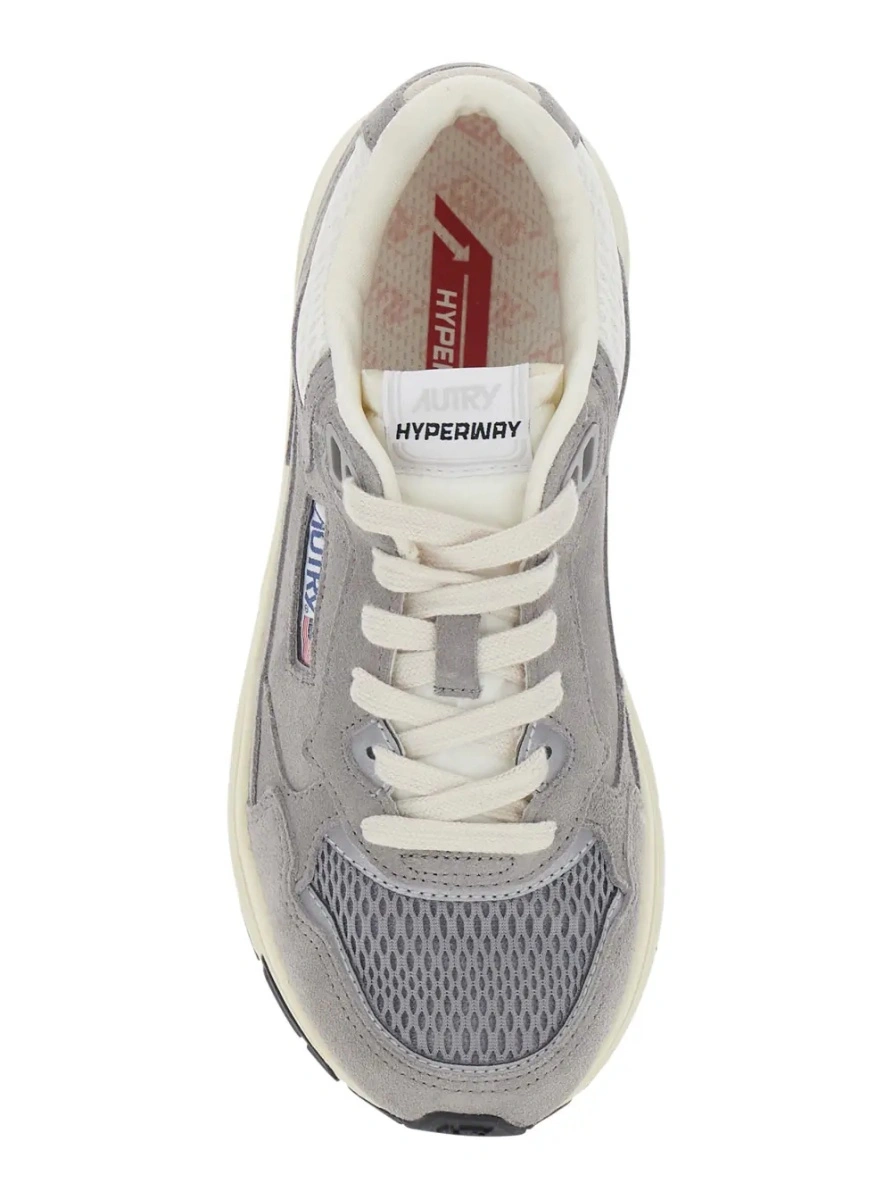 Sneakers AUTRY gri din piele intoarsa 'Hyperway' - Img 4