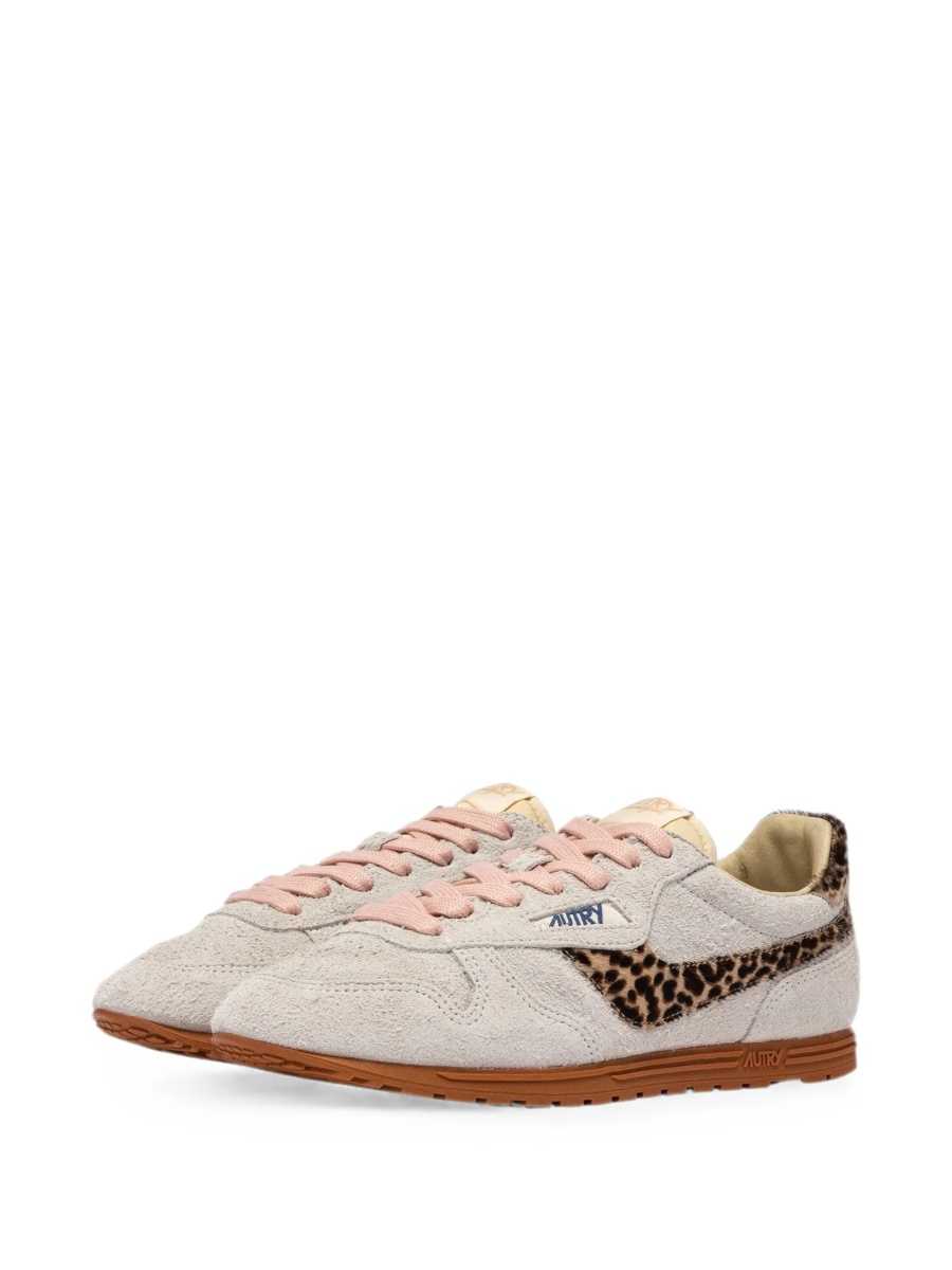 Sneakers AUTRY gri din piele intoarsa - Img 3