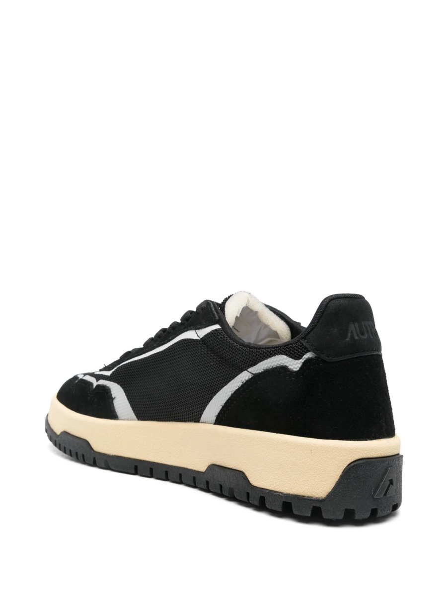 Sneakers AUTRY negri din material textil si piele intoarsa - Img 3
