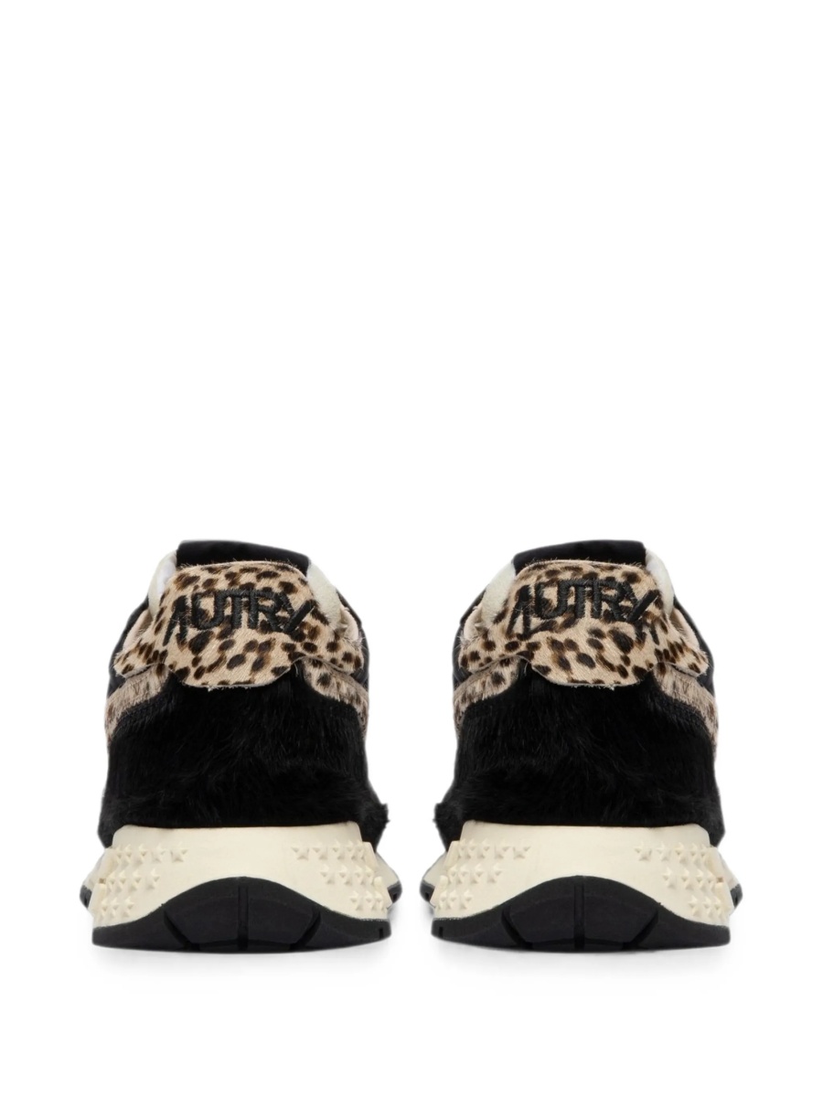 Sneakers AUTRY negri din nylon si blana - Img 3