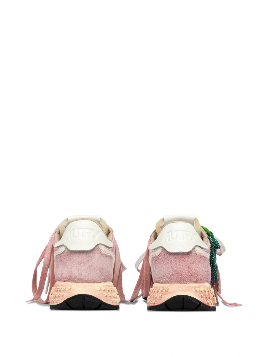Sneakers AUTRY roz din nylon si piele - Img 3