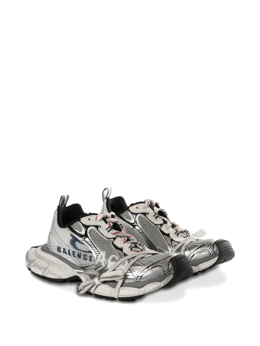 Sneakers Balenciaga 3XL albi din polyester si poliuretan - Img 2