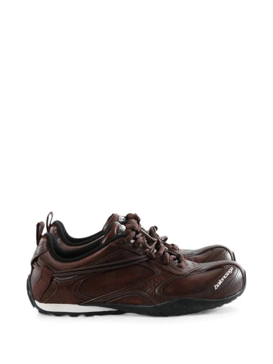Sneakers Balenciaga maro din piele 'Radar' - Img 7