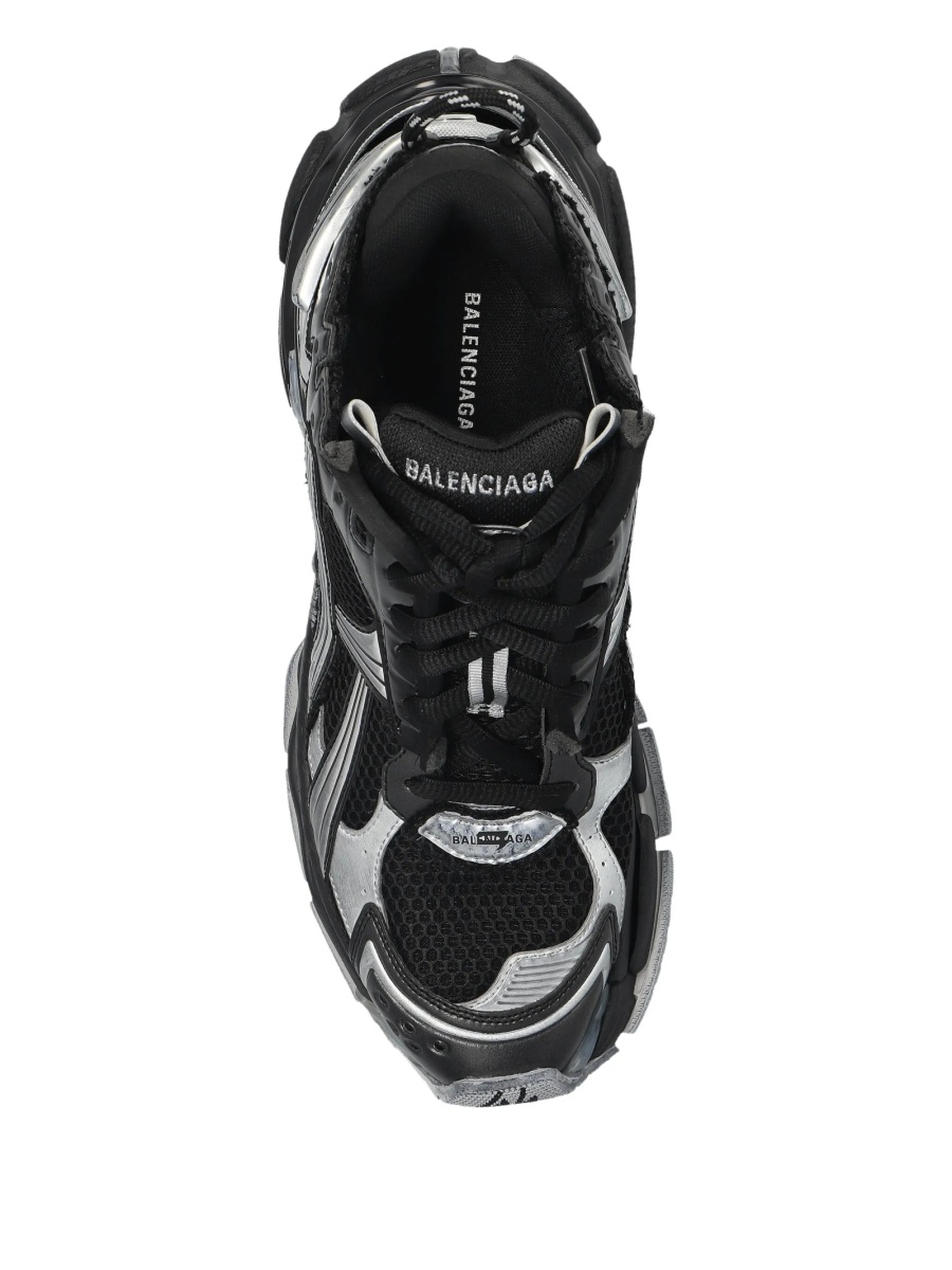 Sneakers Balenciaga negri din polyester si poliuretan - Img 3