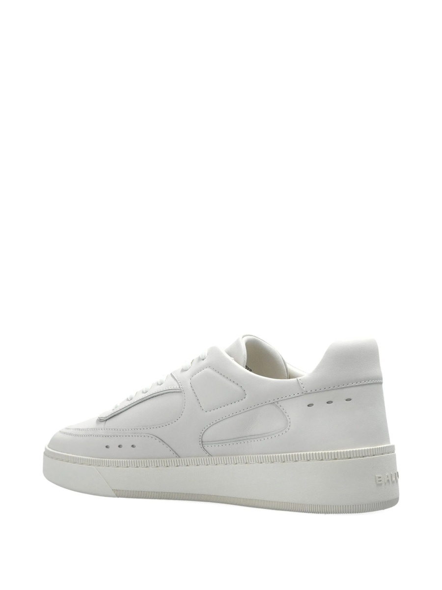 Sneakers Bally albi din piele - Img 3