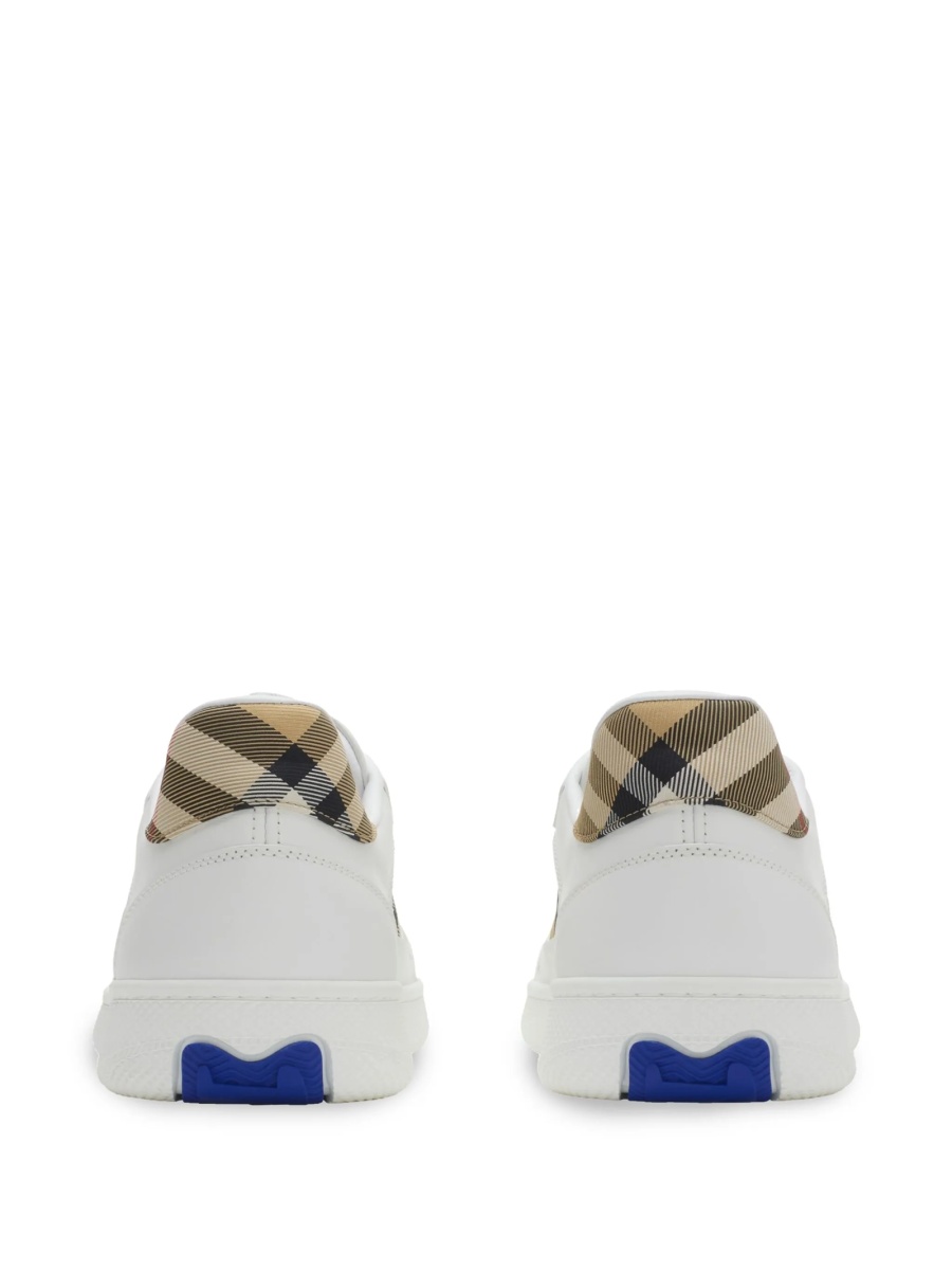 Sneakers Burberry vintage check albi din poliamida si polyester - Img 2