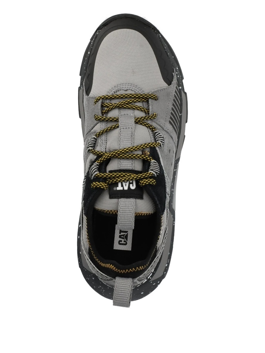 Sneakers Caterpillar gri din piele intoarsa - Img 2
