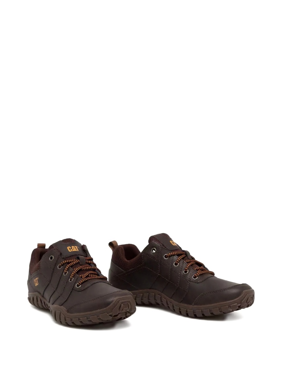 Sneakers Caterpillar maro din piele intoarsa - Img 3