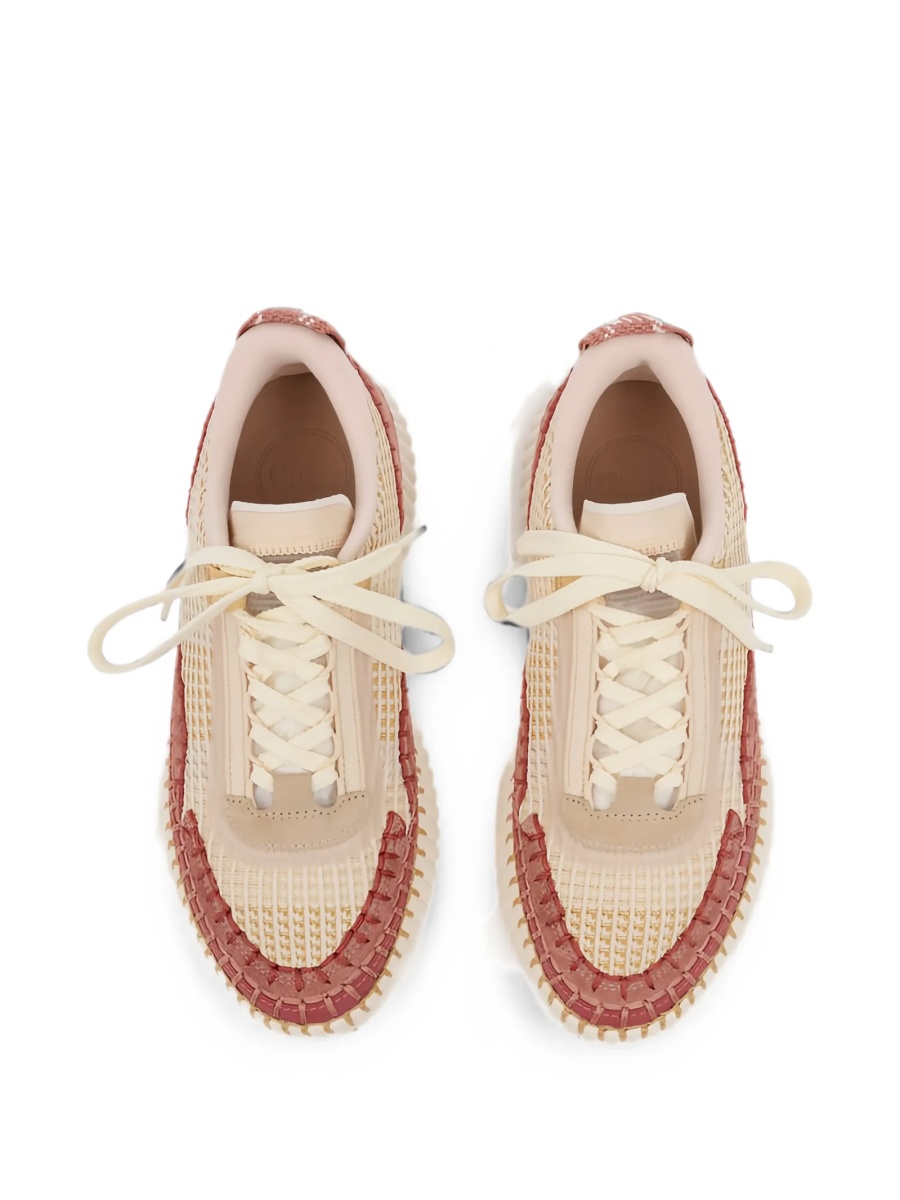 Sneakers Chloe neutri din polyester si tpu - Img 3
