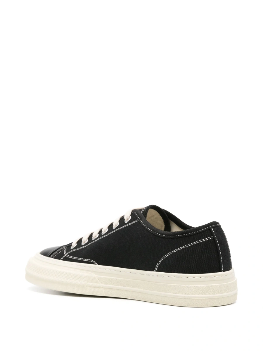 Sneakers Common Projects tournament negri din material textil si piele - Img 3