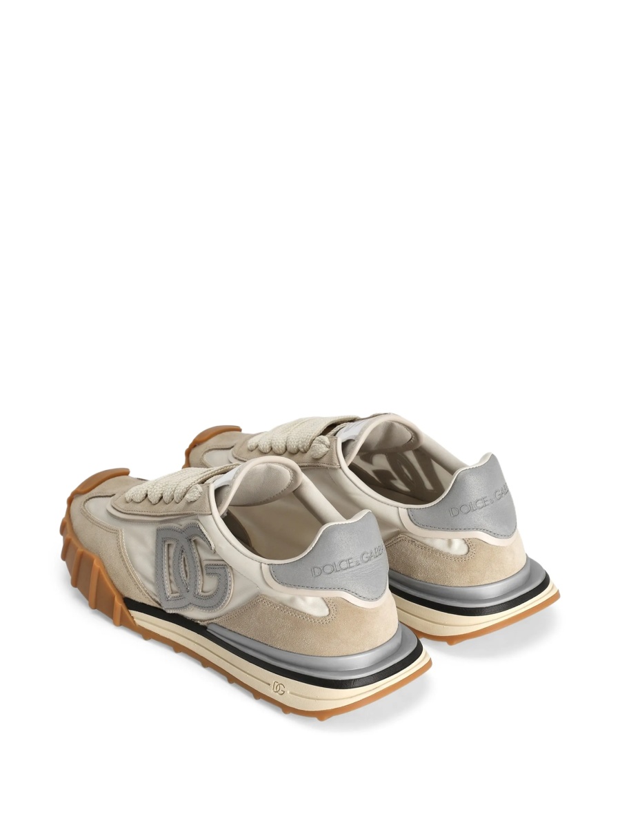 Sneakers Dolce &amp; Gabbana DG Logo albi din poliamida si piele - Img 4