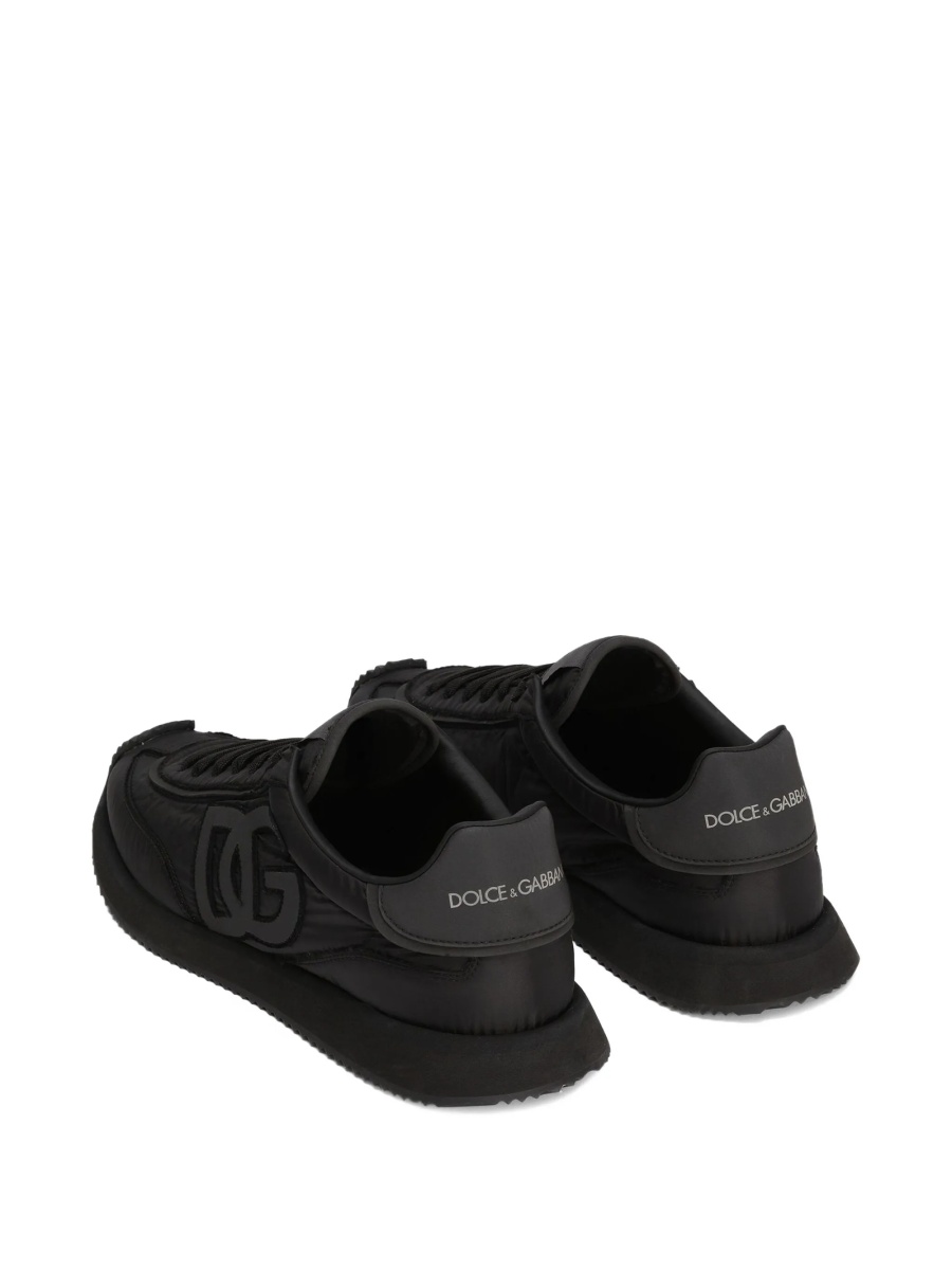 Sneakers Dolce &amp; Gabbana negri din piele si poliuretan - Img 3
