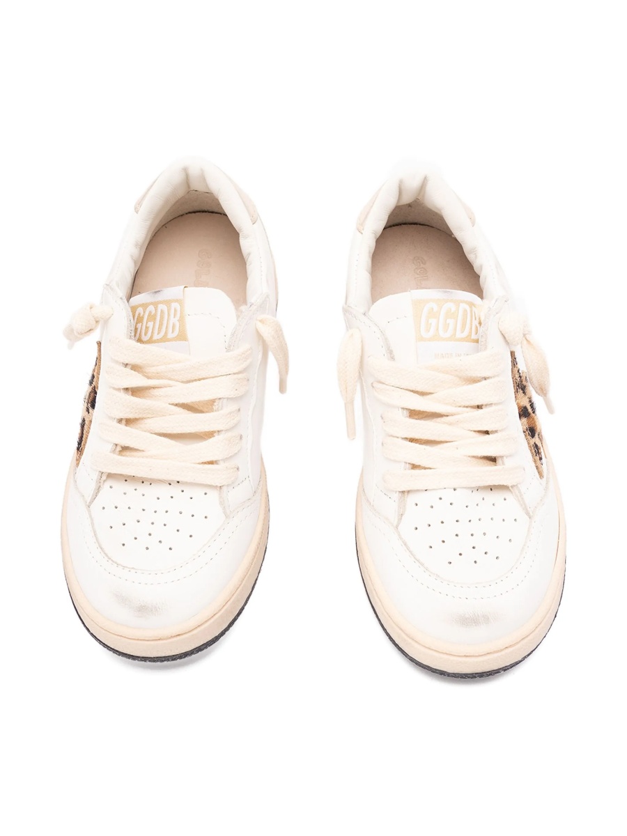 Sneakers Golden Goose albi din bos taurus - Img 4