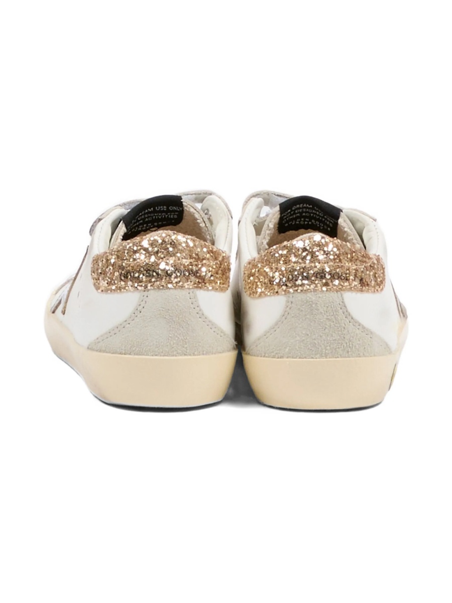Sneakers Golden Goose albi din piele - Img 3