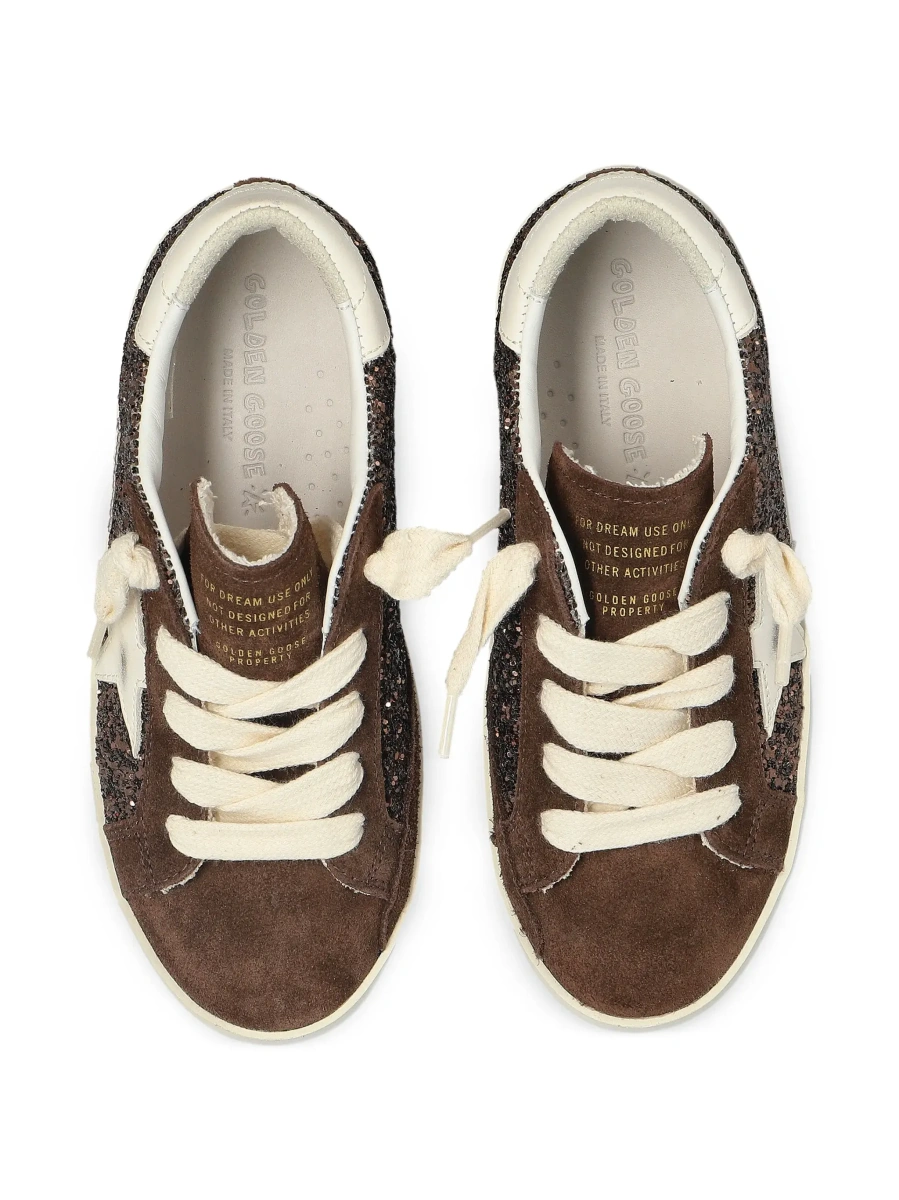 Sneakers GOLDEN GOOSE KIDS maro din piele - Img 7
