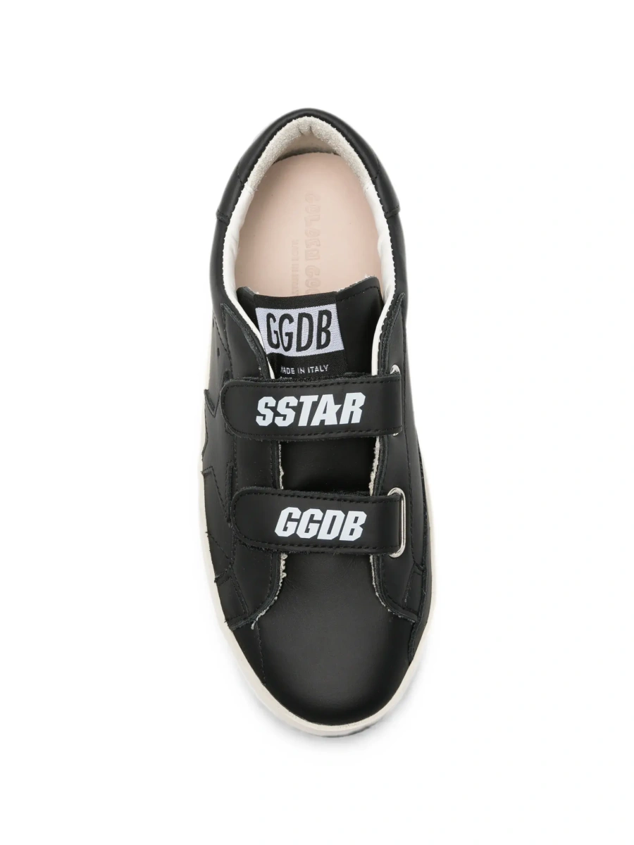 Sneakers GOLDEN GOOSE KIDS negri din piele - Img 6